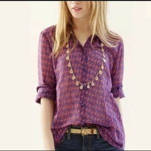 Anthropologie Llama button down